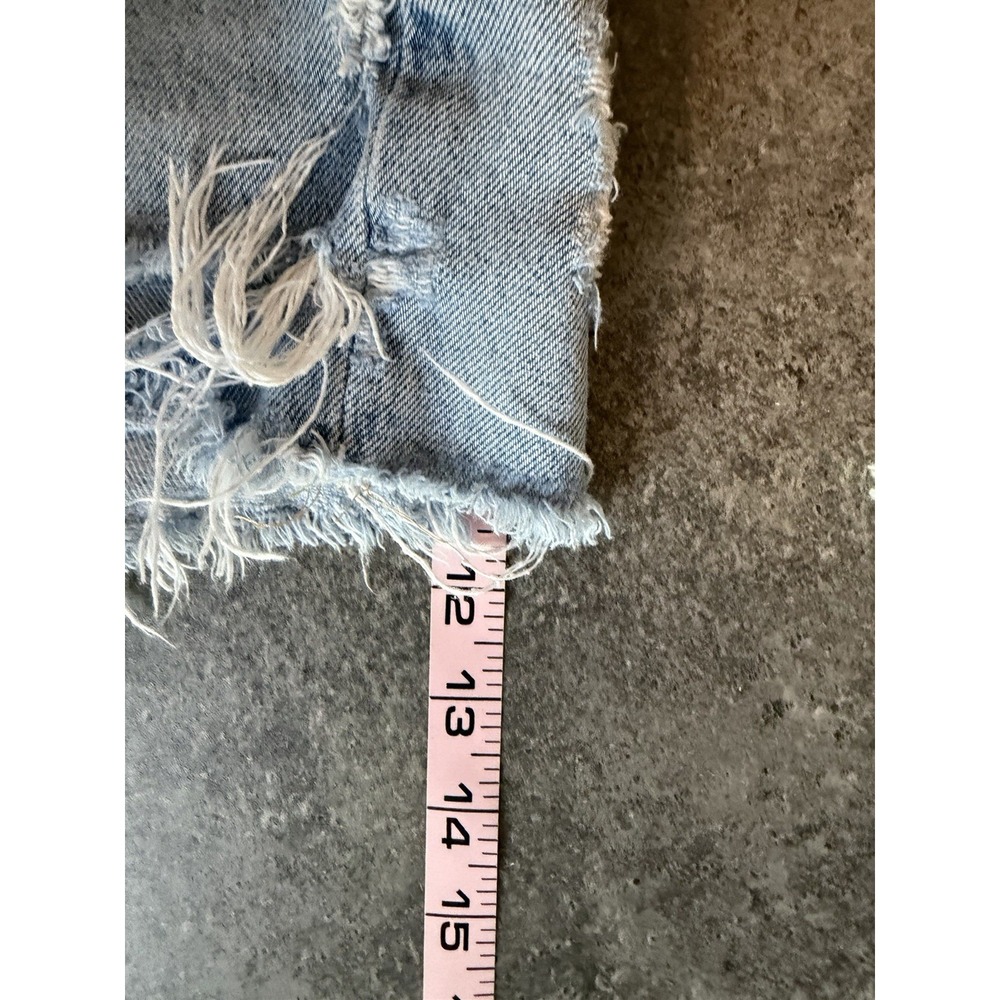 Agolde Denim Shorts Womens 26 Parker Vintage Cut Off Button Fly Distressed Boho - Picture 11 of 12